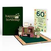 60th Birthday Houseplants Pop-Up Card and Sentiment Set