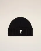 Bonnet noir en laine Ami de Coeur