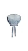 BELTED DENIM TOP