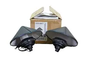 2 Kichler Textured Black Outdoor Landscape Six Groove Post Light Heads 15011