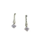 3mm Diamond Branch Earrings in 14K Gold