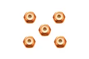 2mm Aluminum Lock Nut – Orange (5pcs)