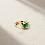 Aurum Octagonal Emerald Ring