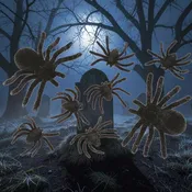 Assorted Creepy Crawly Spider Halloween Decoration Set