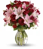 Lavish Love Bouquet with Long Stemmed Red Roses