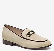 Ali Chain Loafer - Taupe Kid Suede