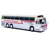 Coming In October Iconic Replicas Eagle 5 Coach Bus Continental Trailways Silver Eagle 1/87 Scale-HO Scale 87-0673