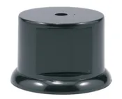 2 1/8″ Black Weighted Round Plastic Base