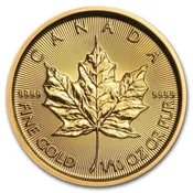 1/10oz Gold Canadian Maple Leaf