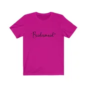 Tee Bridesmaid Heart white lettering