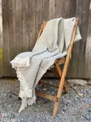 Handwoven Pure Wool Throw Blanket - Herringbone Pattern - Wool Grown, Spun and Woven in Northern California - 100% USA Made