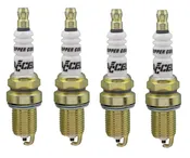 Accel 0786-4 Spark Plug, 14 mm Thread, 0.750 in Reach, Gasket Seat, Resistor, Set of 4