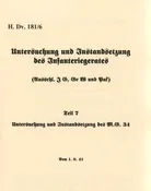 German MG-34 Inspection & Repair Manual HDv 181/6 - English Translation