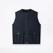 Barrie Sleeveless Rubberised Jacket