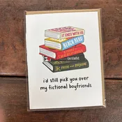 Fictional Boyfriends Greeting Card - Brittany Paige
