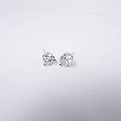 1.10 ct tw Old Euro diamond stud earrings