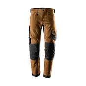 Men's Allround Work Canvas Stretch Pant | Brown/Black