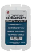 10-Compartment Folding Organizer