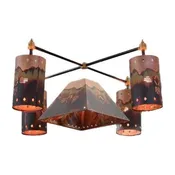 5 Light Copper Chandelier