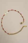 18K Stainless Steel Cross Bracelet