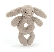 Bashful Beige Bunny Ring Rattle — Write Impressions