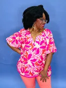 Abstract Garden Top* FINAL SALE *