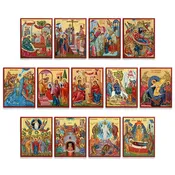 Great Feasts and Pascha Icon Set (8x10) (Sold Seperately)