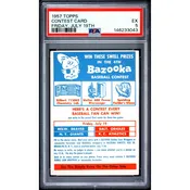 1957 Topps Contest Card Friday July 19th PSA 5