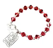 Genuine Swarovski Birthstone Crystal Bracelet w/ FREE Charm