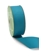 1.5" Teal Woven Grosgrain Ribbon
