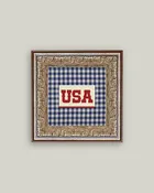 Plaid USA Framed Antique Art