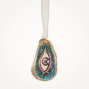 All Seeing Eye Ornament • Oyster Shell