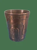 3D Metal Copper Shot Glass