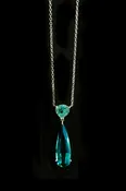 Blue Tourmaline and African Paraiba Necklace