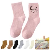 Solid Color Plush Thick Socks  Winter Comfort Pair