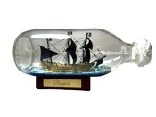 Pirate ship in a bottle (NEW) 7 inch