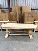 8' scalloped edge table