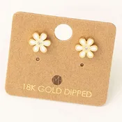 Enamel Flower Earrings