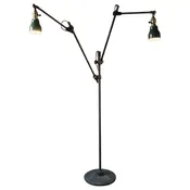 Vintage Industrial Double Arm Floor Lamp - Vintage Industrial by Get Back, Inc