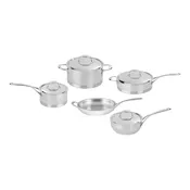 Demeyere Atlantis 9-pc, 18/10 Stainless Steel, Stainless Steel Cookware Set