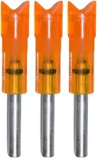 Lumenok Gold Tip Crescent Bolt End HD Orange Lighted Arrow Nock 3 Pack NEW