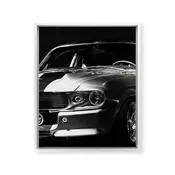 1967 Mustang Shelby GT 500 Framed Canvas Print