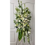 All White Standing Spray