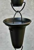 Aluminum Rain Chains-Black Powder Coated Flared Cups