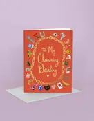 Charming Darling Valentine Love Greeting Card