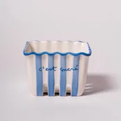 Blue Kinsey Scallop Mini Berry Basket