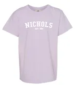 Nichols Collegiate Youth Tee- Orchid