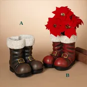 12.5"H Magnesium Santa Boots, 2 Assorted Styles - Sold Seperately