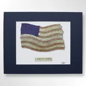 "America's Game" 8x10 Baseball American Flag Lithograph Print