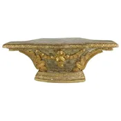 18th Century French Louis XVI Period Carved Giltwood Altar Pedestal